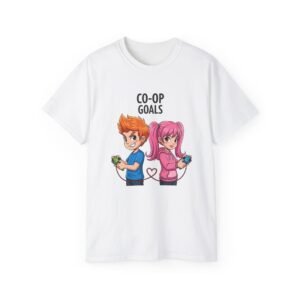 Couple's Gaming T-Shirt, Matching Outfits, Video Game Lovers Gift, Fun Couple Tee, Co-Op Goals Shirt