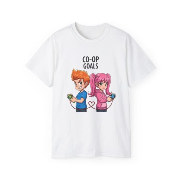 Couple's Gaming T-Shirt, Matching Outfits, Video Game Lovers Gift, Fun Couple Tee, Co-Op Goals Shirt