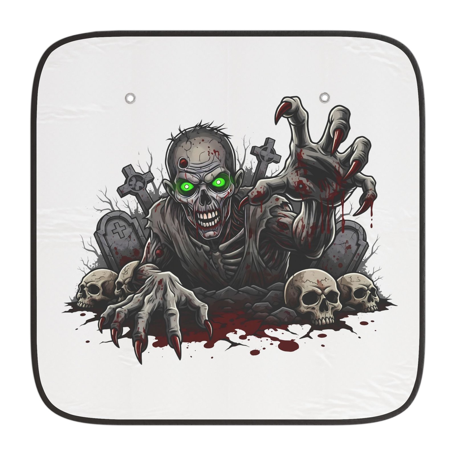 Zombie Car Sun Shades, Vehicle Sunshade, Halloween Decor, Universal Fit, Car Accessories, Fun Gifts for Zombie Lovers