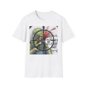Military-Themed Unisex Softstyle T-Shirt, Funny Graphic Tee, Casual Wear, Gift for Veterans, Birthday or Holidays