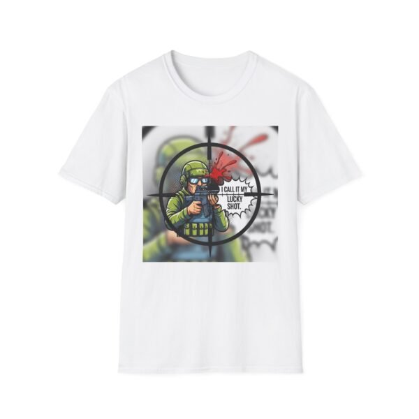 Military-Themed Unisex Softstyle T-Shirt, Funny Graphic Tee, Casual Wear, Gift for Veterans, Birthday or Holidays