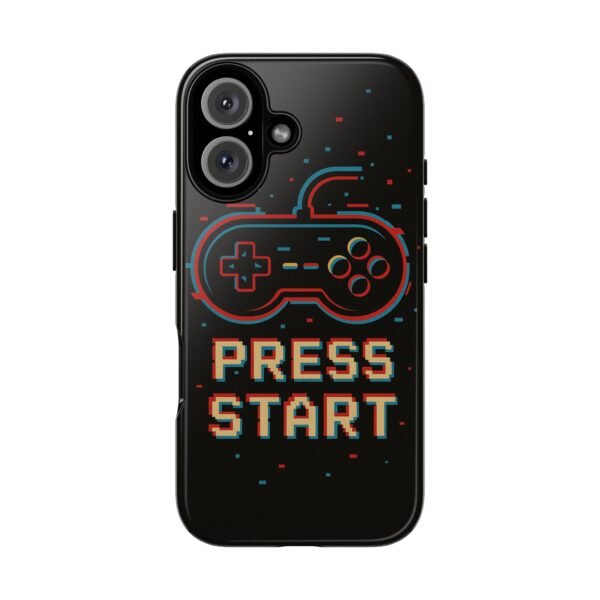 Retro Gamer Phone Case - Press Start Design, Gaming Accessories, Unique Gift for Gamers, Phone Protection, Fun & Stylish Cover