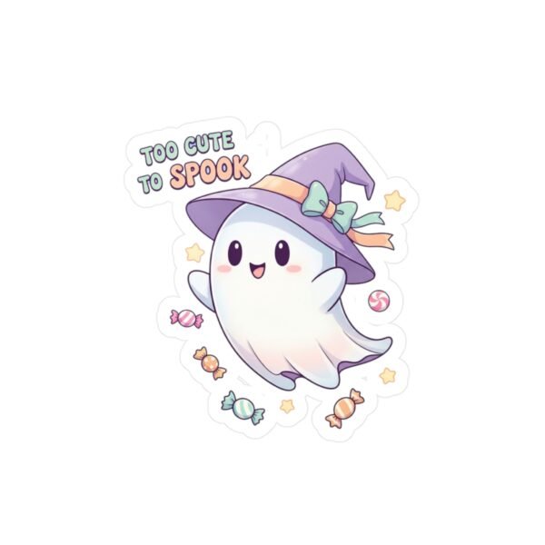 Cute Halloween Ghost Vinyl Decals, Spooky Decor for Kids, Trick or Treat Stickers, Fun Party Supplies, Kids Room Decor