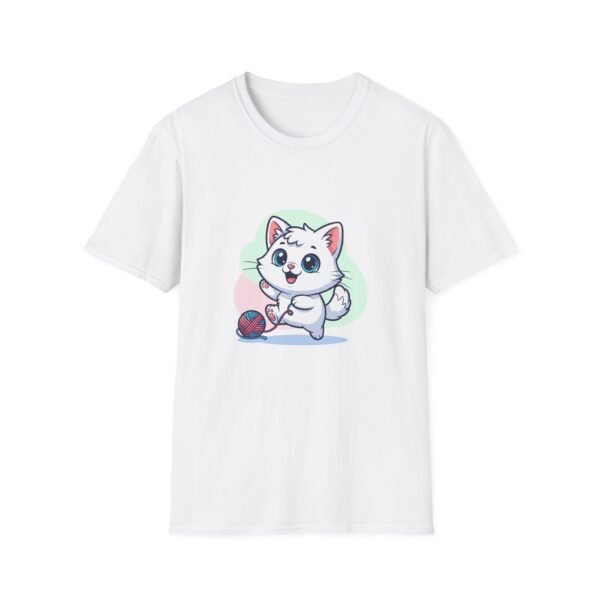 Cute Cat Playful Unisex T-Shirt, Funny Pet Shirt, Gift for Cat Lovers, Softstyle Tee, Animal Lover Apparel
