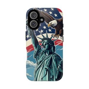 American Eagle Phone Case, Tough Cases, Patriotic Phone Accessories, Liberty Design, Smartphone Covers, Independence Day Gifts