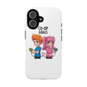 Couples Phone Case - Co-Op Goals, Gamer Gift, Custom Phone Cover, Fun Couple Accessory, Unique Tech Gear