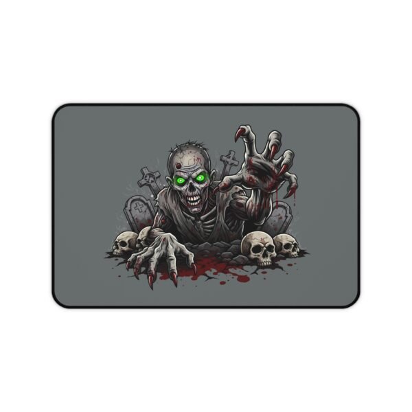 Zombie-Themed Desk Mat, Gaming Mouse Pad, Spooky Office Decor, Gift for Gamers, Halloween Decor