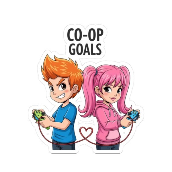 Cute Co-op Goals Stickers for Gamers | Perfect for Laptops, Water Bottles, Gifts, Scrapbooking, & Decor