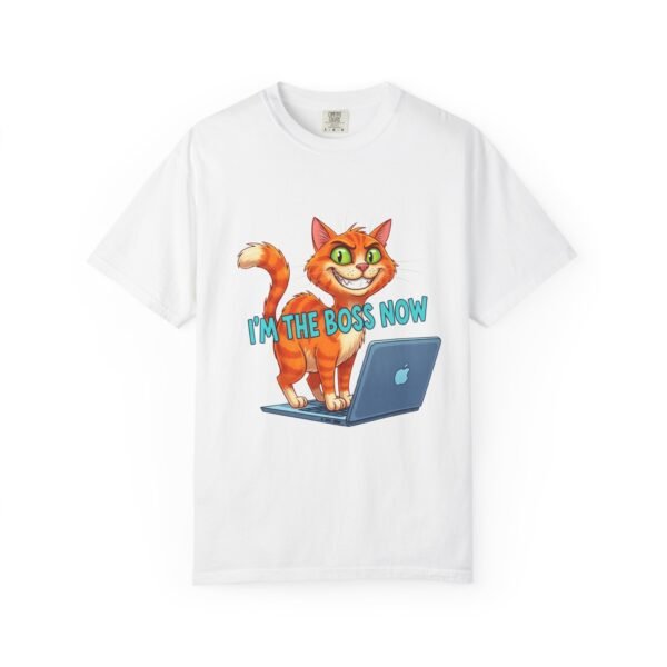 Funny Cat Graphic Tee, I'm The Boss Now Shirt, Gift for Cat Lovers, Cute Pet Owner Gift, Unisex Humor T-shirt, Everyday Casual Top