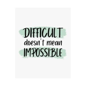 Motivational Satin Posters - Encouraging Wall Art, Inspirational Home Decor, Gift for Students, Office Decor, Positive Affirmation