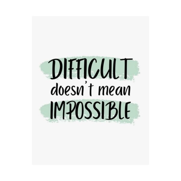 Motivational Satin Posters - Encouraging Wall Art, Inspirational Home Decor, Gift for Students, Office Decor, Positive Affirmation