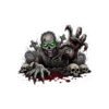 Zombie Apocalypse Kiss-Cut Stickers | Spooky Halloween Decor, Creepy Laptop Stickers, Scary Gift for Horror Fans, MacBook Stickers