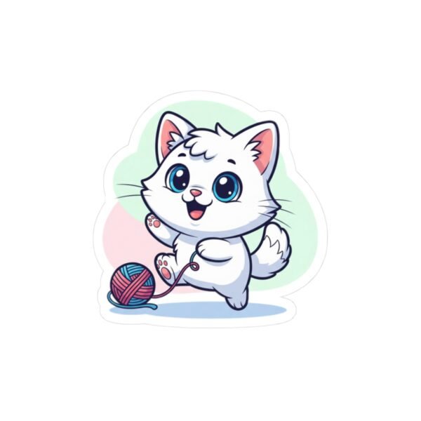 Cute Cat Kiss-Cut Stickers for Pet Lovers, Fun Laptop Decals, DIY Craft Supplies, Gift for Friends, Decoration for Journals