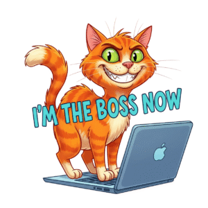 Cat Boss – I’m the Boss Now Digital Art